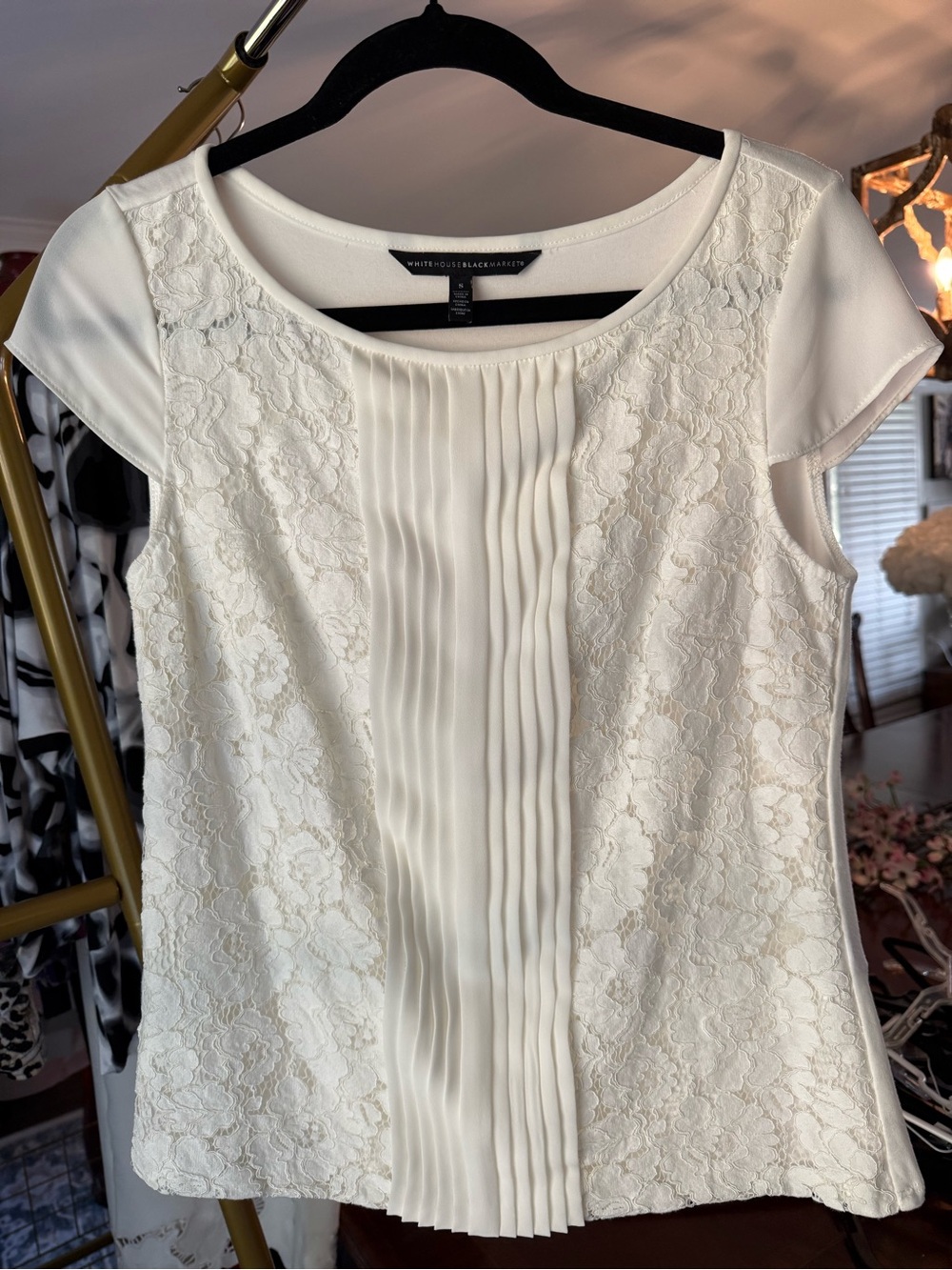Women's White Lace Top